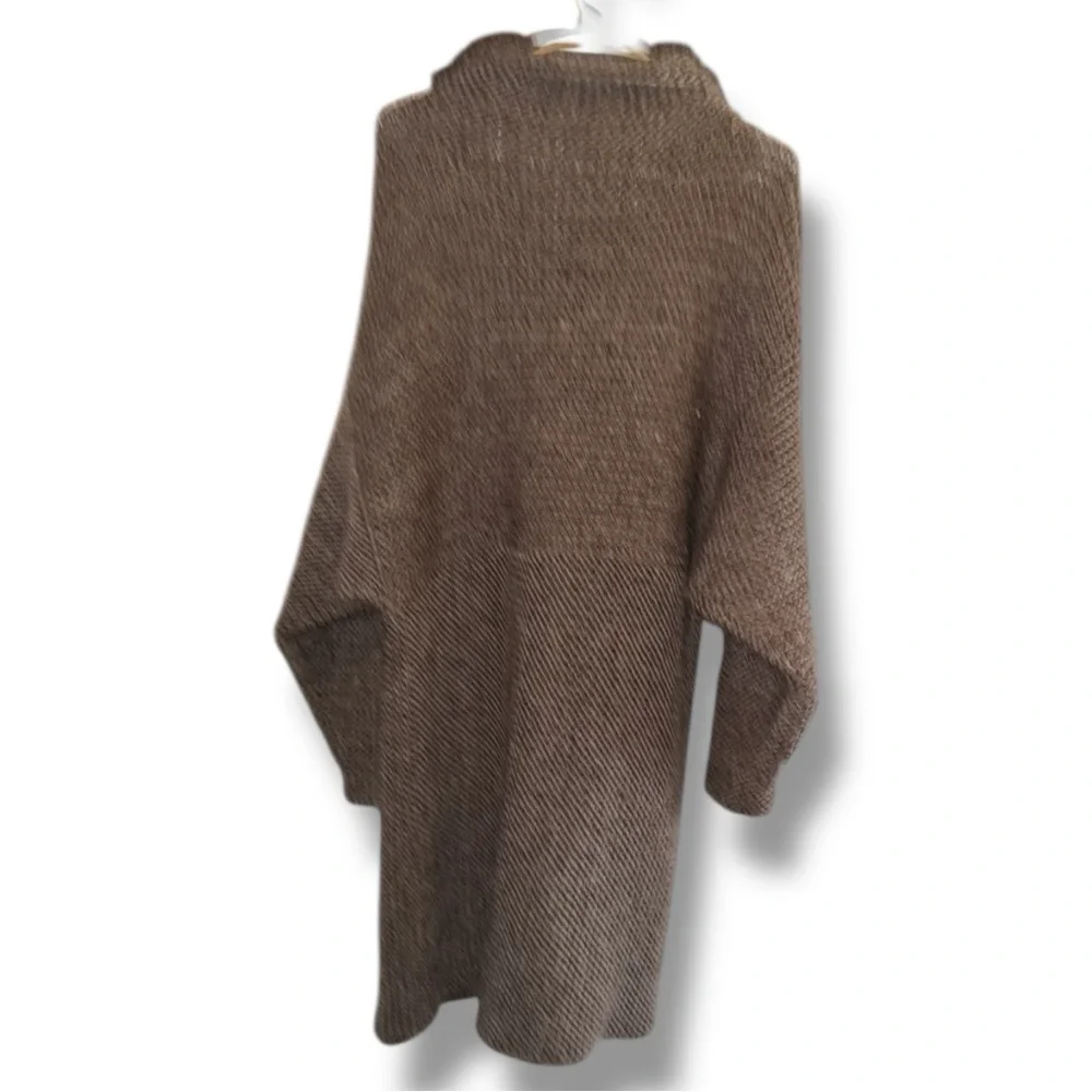 Vintage Look Knit Midi Coatigan - Based on Measurements Fits L/XL Sweater Coat 🤎